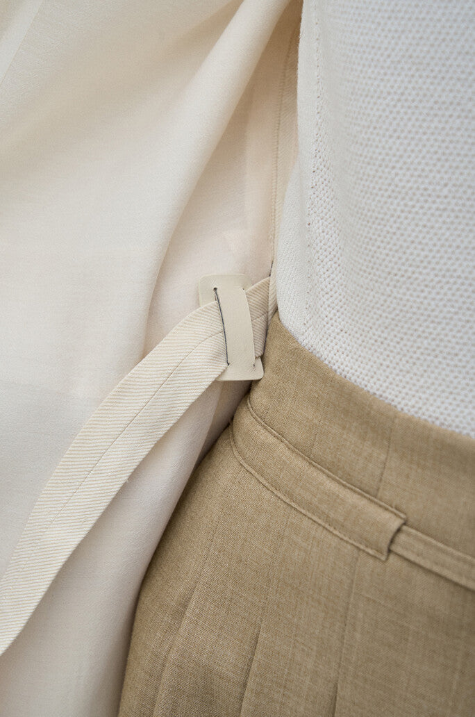 Lightweight Linen Blend Open Blazer