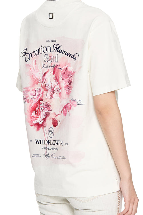 Floral Back Logo T-Shirt