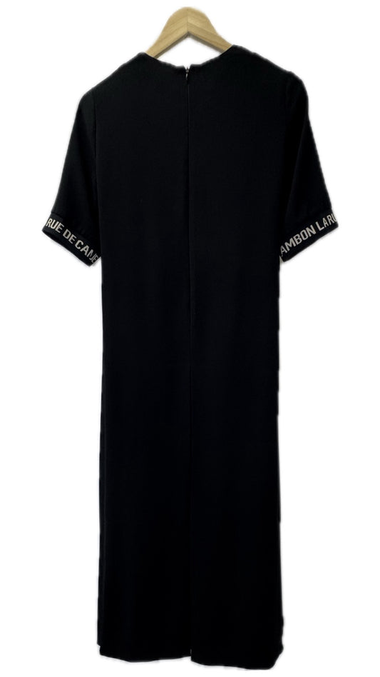 Soft Pleated Dress – Black