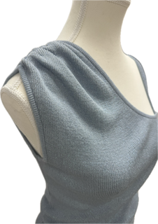 Asymmetric Double Strap Knit Top